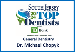 South Jersey 2024 top dentist badge